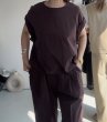 画像2:  ●SALE●  【7/27ご紹介アイテム】小豆カラートップス（撥水/接触冷感）（SETUP対応アイテム） (2)
