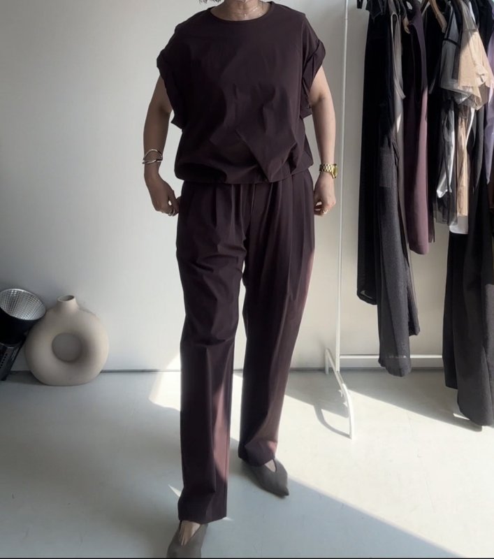 画像2:  ●SALE●  【7/27ご紹介アイテム】ストレッチイージーパンツ（撥水/接触冷感）（SETUP対応アイテム） (2)