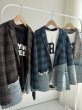 画像4:  期間限定/ご予約5倍ポイント   生産枠限り   ●デニムドッキングチェックジャケット（予約/10月） (4)