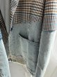画像22:  期間限定/ご予約5倍ポイント   生産枠限り   ●デニムドッキングチェックジャケット（予約/10月） (22)
