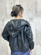 画像7:  期間限定/ご予約   生産枠限り    【8/19展示会LIVE】フェイクレザーフードブルゾン（予約/9-10月） (7)