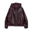 画像1:  期間限定/ご予約   生産枠限り    【8/19展示会LIVE】フェイクレザーフードブルゾン（予約/9-10月） (1)
