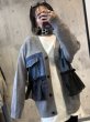 画像7:  期間限定/ご予約5倍ポイント   生産枠限り    【８/１９ 展示会LIVE】デニム/シアードッキング肉厚もっちりデザインカーデ（予約/10月） (7)