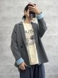 画像2:  生産枠限り   メーカー確認後確保    【8/25LIVEアイテム】お袖配色ボンディングジャケット（セットアップ可能/予約/9月） (2)