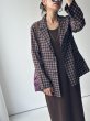 画像1:  【8/28晩夏〜秋アイテム/コーデLIVE】  チェックシアージャケット (1)