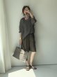 画像3:  【8/28晩夏〜秋アイテム/コーデLIVE】  リネンミックスハーフパンツ（セットアップ可能） (3)