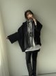 画像12:  ご予約5倍ポイント  【9/26 movie】ウールライクダウン入りポンチョコート（メーカー確認後確保／予約11月） (12)