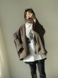 画像9:  ご予約5倍ポイント  【9/26 movie】ウールライクダウン入りポンチョコート（メーカー確認後確保／予約11月） (9)