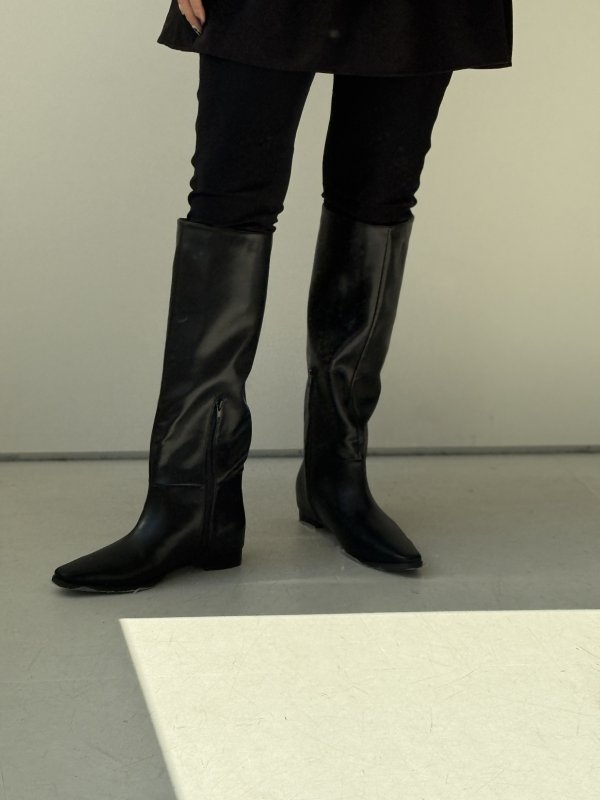 画像1:  数量限定  【10/5 LIVE】ワイドロングブーツ（メーカー確認後取り寄せ） (1)