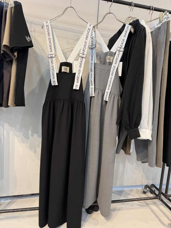 画像6:  ロゴウエストパンツと同生地シリーズ   ご予約ポイント10倍   【10/21 LIVE / Margaux Viintage】ロゴストラップスカート（予約/2-3） (6)