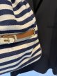 画像3:  コーデのポイントにも   ご予約ポイント10倍   【10/21 LIVE / Margaux Viintage】キャンバスボーダー巾着バッグ（予約/3-4） (3)