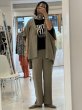 画像1:  ロゴウエストパンツと同生地シリーズ   ご予約ポイント5倍   【10/21 LIVE / Margaux Viintage】ウエストロゴストレートパンツ（予約/1-2） (1)