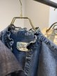 画像8:  おすすめデニムとセットアップ可能   ご予約ポイント5倍   【10/21 LIVE / Margaux Viintage】ライトオンスデニムフリルシャツ（予約/1-2） (8)