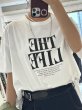 画像1:  おすすめロゴT   ご予約ポイント10倍   【10/21 LIVE / Margaux Viintage】THE LIFE TEE（予約/3-4） (1)