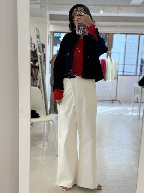 画像11:  推しアイテム   ご予約ポイント5倍   【10/21 LIVE / Margaux Viintage】バックルデニムパンツ（予約/1-2） (11)