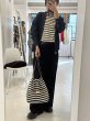 画像5:  コーデのポイントにも   ご予約ポイント10倍   【10/21 LIVE / Margaux Viintage】キャンバスボーダー巾着バッグ（予約/3-4） (5)