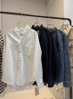 画像7:  おすすめデニムとセットアップ可能   ご予約ポイント5倍   【10/21 LIVE / Margaux Viintage】ライトオンスデニムフリルシャツ（予約/1-2） (7)