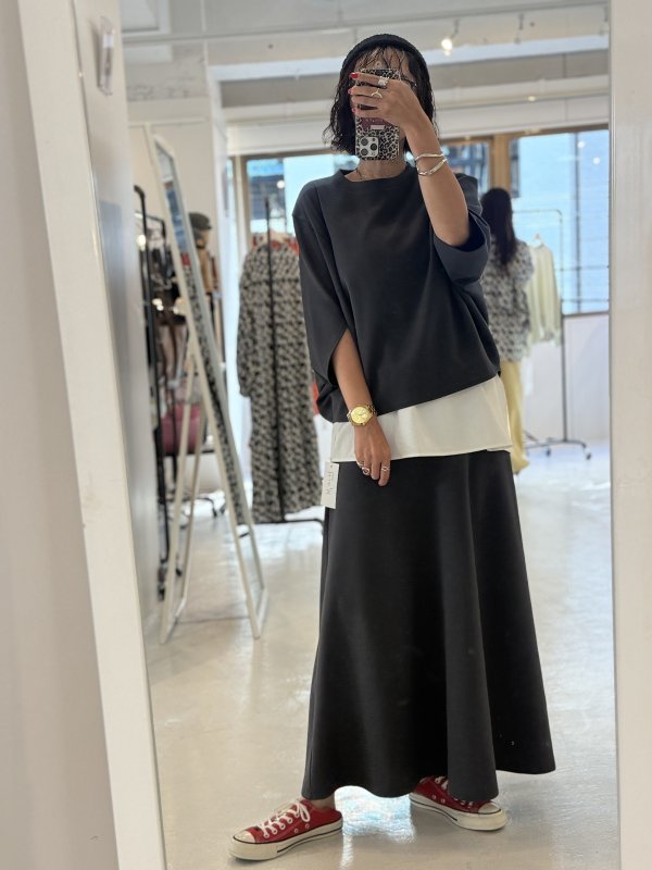 画像3:  万能トップスとセットアップ可能   ご予約ポイント10倍   【10/21 LIVE / Margaux Viintage】フレアスカート（予約/2-3） (3)