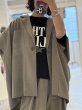 画像9:  ロゴウエストパンツと同生地シリーズ   ご予約ポイント5倍   【10/21 LIVE / Margaux Viintage】ビッグシルエットジレ（予約/1-2） (9)