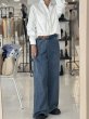 画像5:  おすすめデニムとセットアップ可能   ご予約ポイント5倍   【10/21 LIVE / Margaux Viintage】ライトオンスデニムフリルシャツ（予約/1-2） (5)