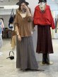 画像13:  大人のリネン/素材感◎ セットアップ可能   ご予約ポイント10倍   【10/23 LIVE / LE MELANGE】くたっとリネンストライプスカート（予約/3） (13)