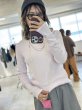 画像2:  使える大人T   ご予約ポイント10倍   【10/23 LIVE / LE MELANGE】細リブクルーネックトップス（予約/2） (2)