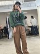 画像1:  超ー伸びます！ 前回展のスカート、ビスチェともセットアップ可能   ご予約ポイント10倍   【10/23 LIVE / LE MELANGE】レザーライクストレッチパンツ（予約/2-3） (1)