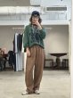 画像4:  超ー伸びます！ 前回展のスカート、ビスチェともセットアップ可能   ご予約ポイント10倍   【10/23 LIVE / LE MELANGE】レザーライクストレッチパンツ（予約/2-3） (4)
