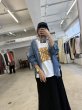 画像2:  推しアイテム！（igawaシャツ）   ご予約ポイント10倍   【10/23 LIVE / LE MELANGE】ワイヤー入襟デニムシャツ（予約/2-3） (2)