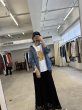 画像6:  推しアイテム！（igawaシャツ）   ご予約ポイント10倍   【10/23 LIVE / LE MELANGE】ワイヤー入襟デニムシャツ（予約/2-3） (6)