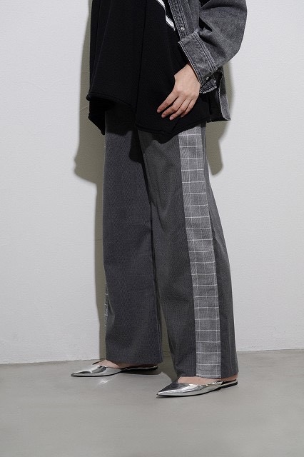 ●CYAN TOKYO●期間限定●ご予約5倍ポイント対象●【10/17 LIVEご紹介アイテム】チェックライングレンチェックパンツ（予約/2-3）