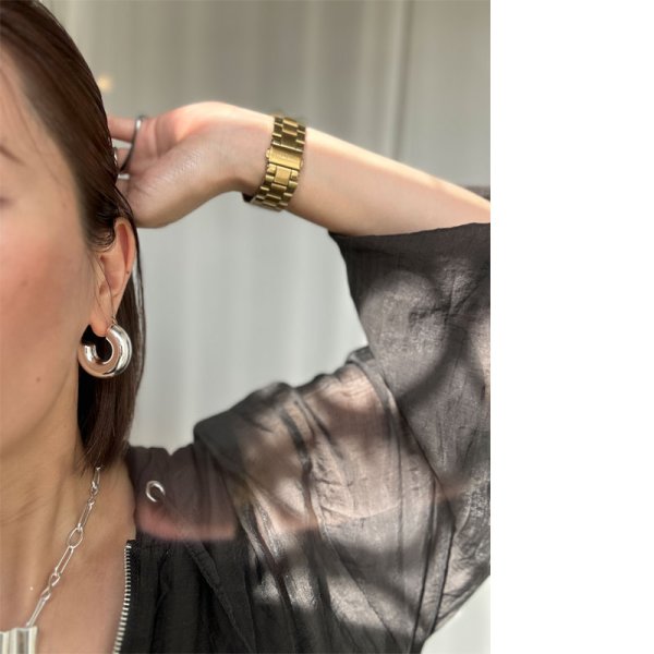 画像5: ◆久々の再販!!【LIVEご紹介アイテム】wide hoop pierce M (5)