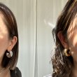 画像1: 久々の再販!!【LIVEご紹介アイテム】wide hoop pierce M (1)