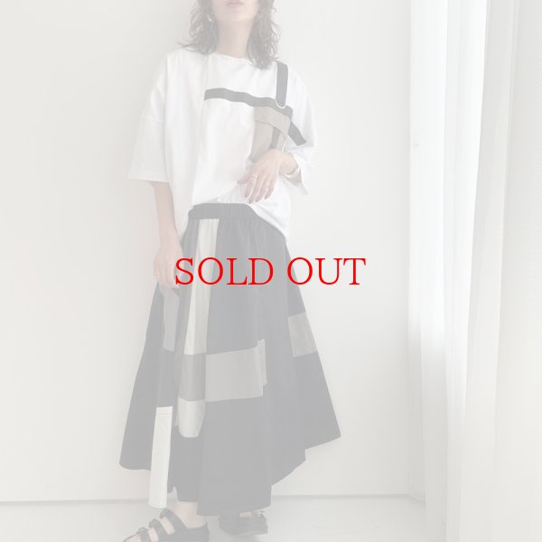 画像2: ●再入荷【liveご紹介アイテム】tape design half sleeveT (2)