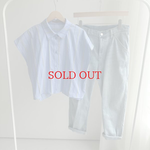 画像4: 【liveご紹介アイテム】neon stripe short blouse (4)