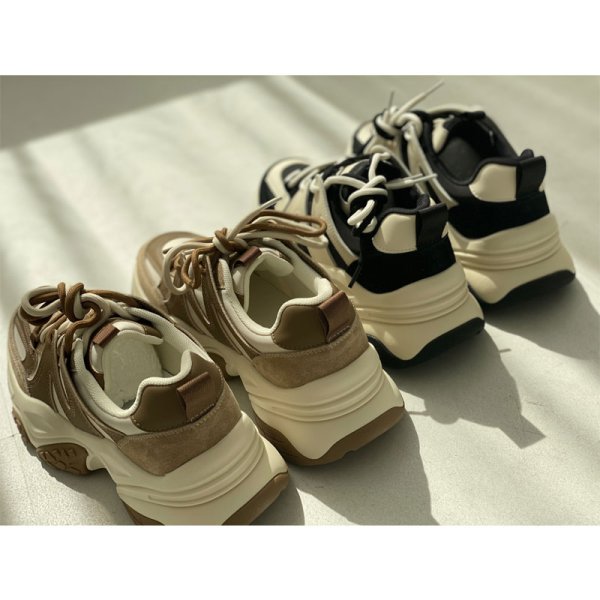 画像2: 【liveご紹介アイテム】bi-color dad sneaker (2)