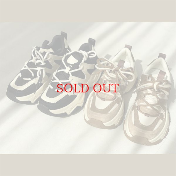 画像1: 【liveご紹介アイテム】bi-color dad sneaker (1)