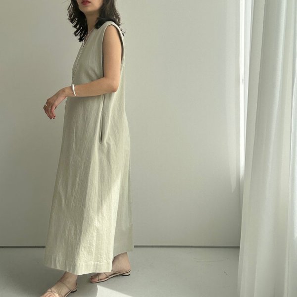画像4: 【liveご紹介アイテム】v neck silhouette long one-piece (4)