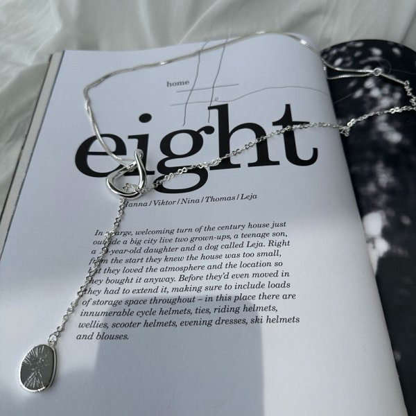 画像2: ◆【liveご紹介アイテム】asymmetry long necklace (2)