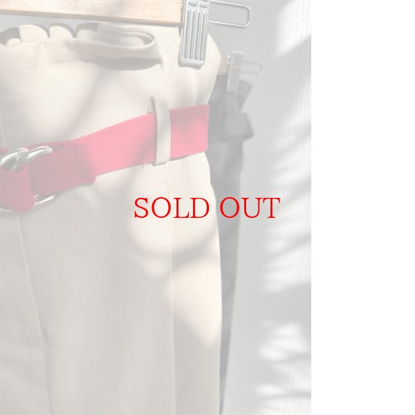 画像8: 【 liveご紹介アイテム】high-waist tuck pants (belt set) (8)