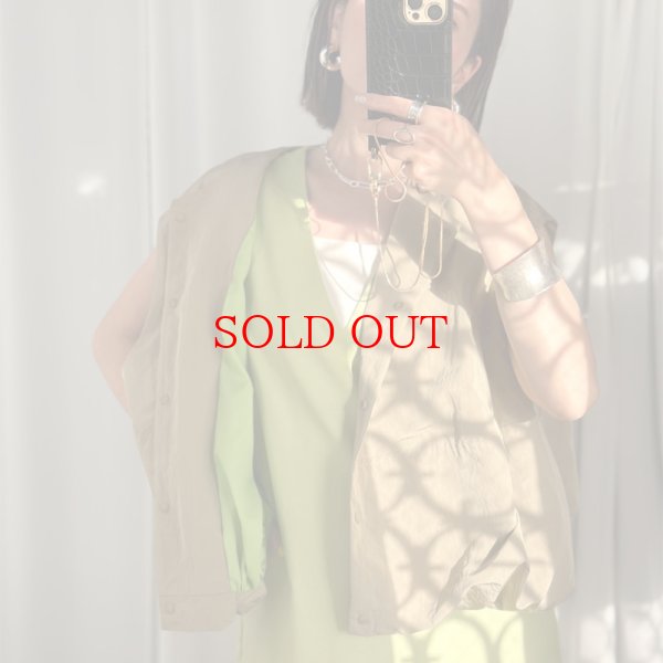 画像12: 【インスタliveご紹介アイテム】bi-color cocoon vest (12)