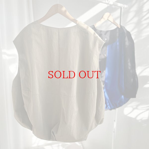 画像4: 【インスタliveご紹介アイテム】bi-color cocoon vest (4)