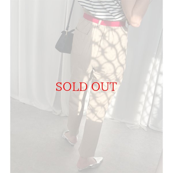 画像5: 【 liveご紹介アイテム】high-waist tuck pants (belt set) (5)