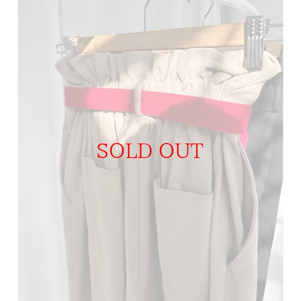 画像13: 【 liveご紹介アイテム】high-waist tuck pants (belt set) (13)