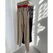 画像12: 【 liveご紹介アイテム】high-waist tuck pants (belt set) (12)
