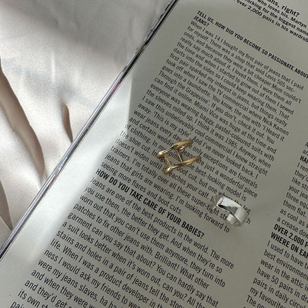 画像4: ◆【liveご紹介アイテム】silver × gold SET ring (4)