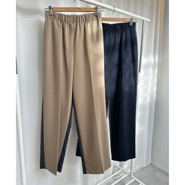 画像2: 【liveご紹介アイテム】bi-color pinstripe slacks (2)