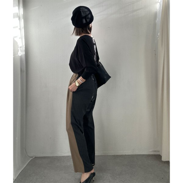 画像6: 【liveご紹介アイテム】bi-color pinstripe slacks (6)
