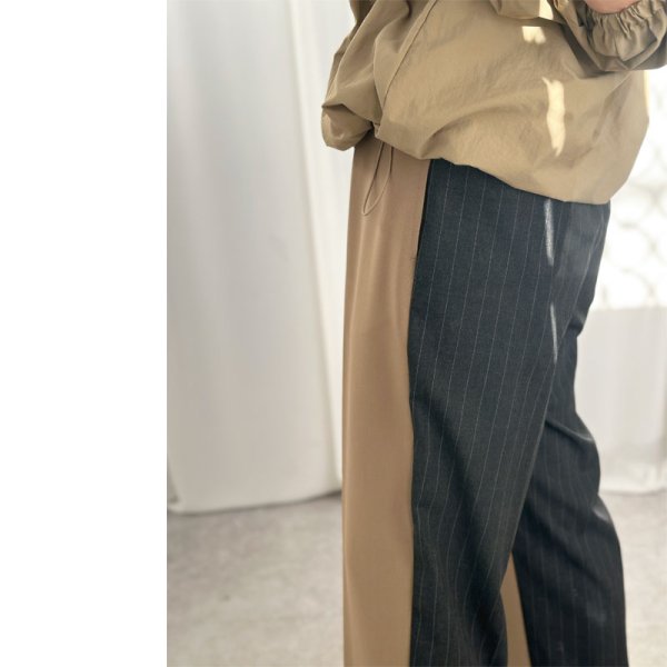 画像3: 【liveご紹介アイテム】bi-color pinstripe slacks (3)