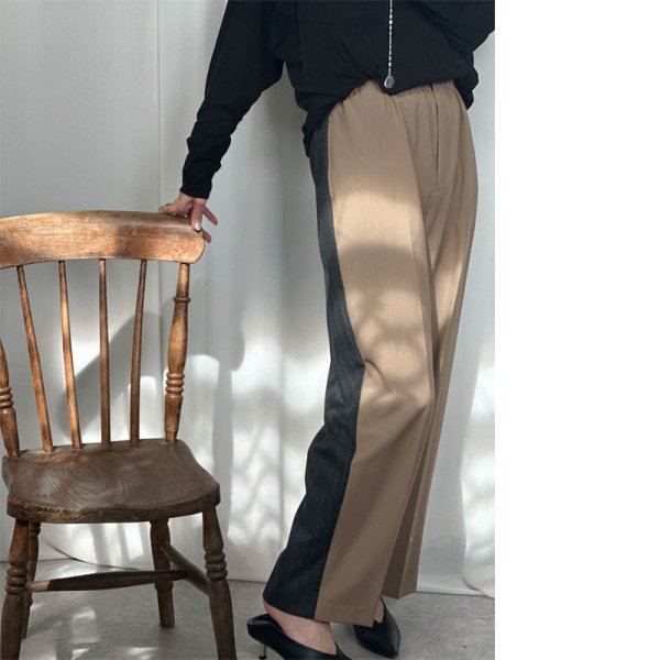 画像5: 【liveご紹介アイテム】bi-color pinstripe slacks (5)